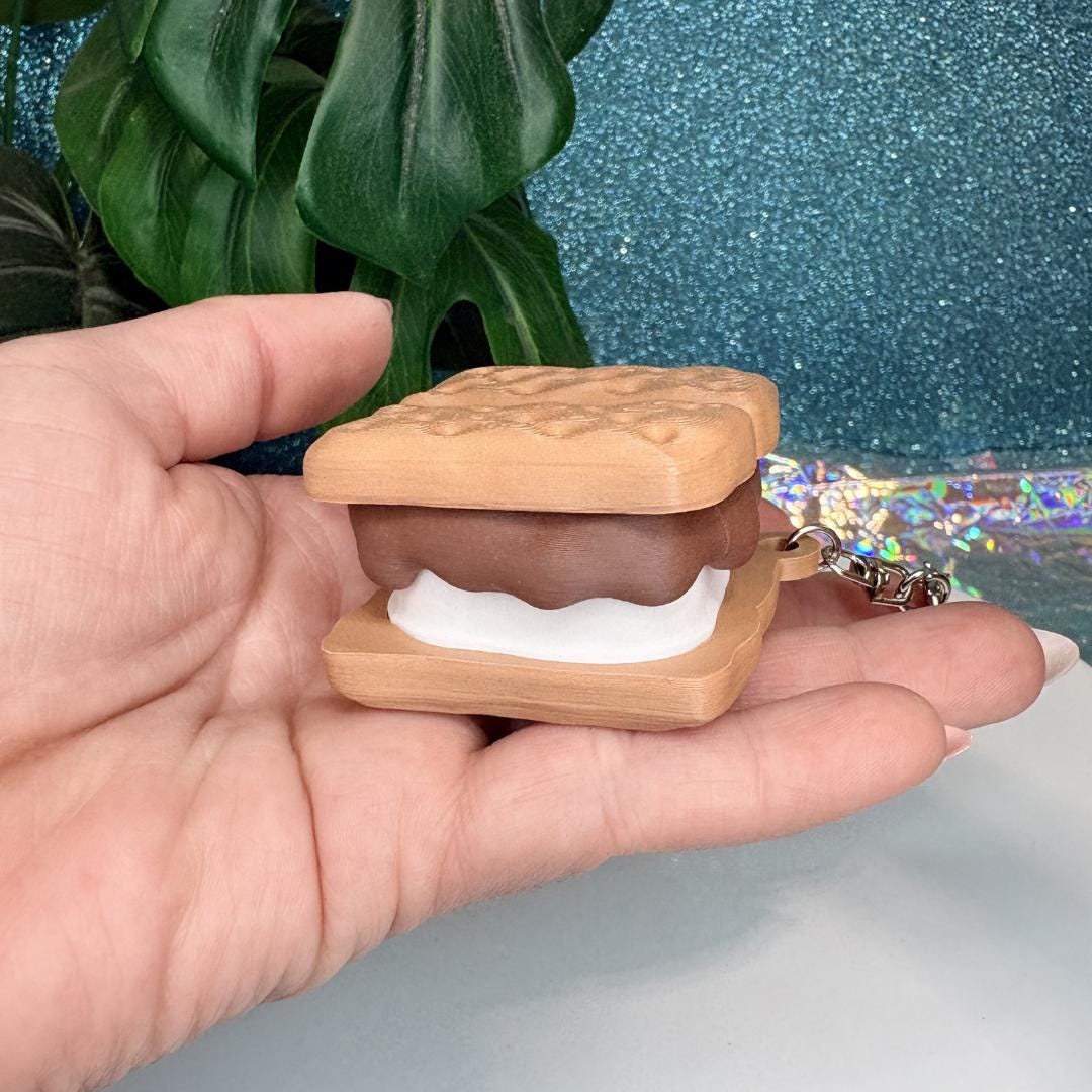 Smores Fidget Clicker Keychain