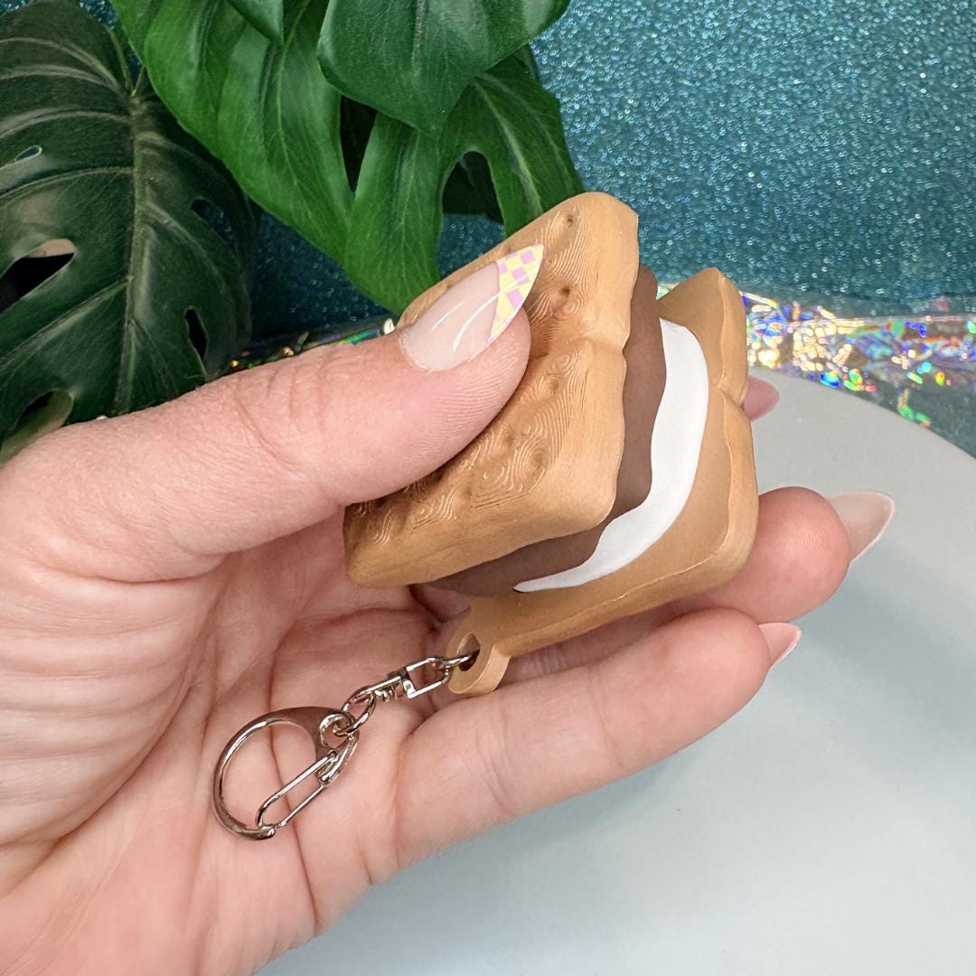 Smores Fidget Clicker Keychain
