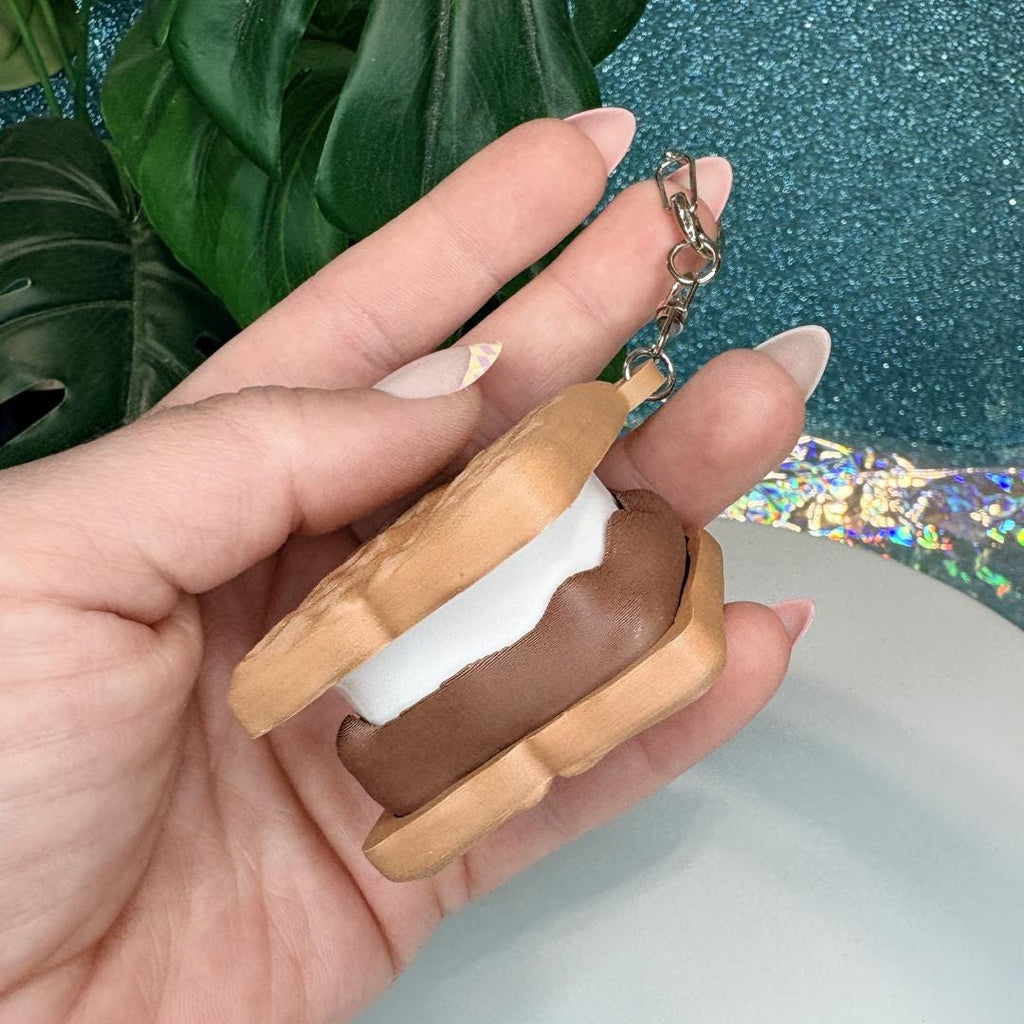 Smores Fidget Clicker Keychain
