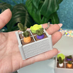 Veggie Garden Fidget Clicker Keychain