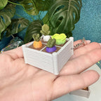 Veggie Garden Fidget Clicker Keychain