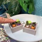 Veggie Garden Fidget Clicker Keychain