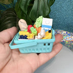 Shopping Basket Fidget Clicker Keychain