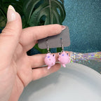 Jiglypuff Dangle Earrings
