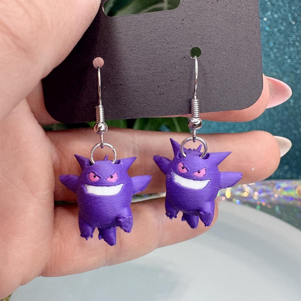 Gengar Dangle Earrings