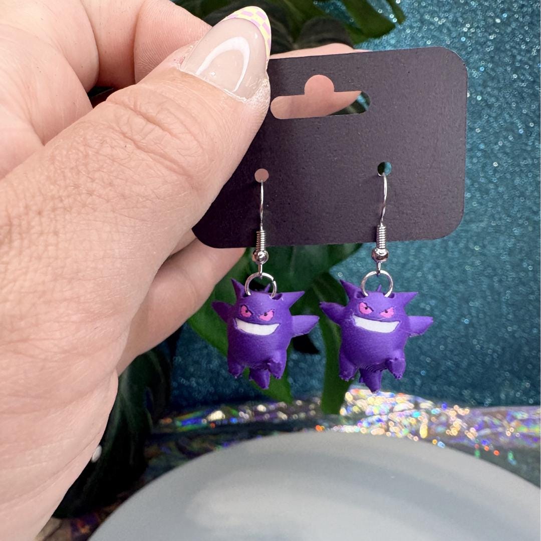 Gengar Dangle Earrings