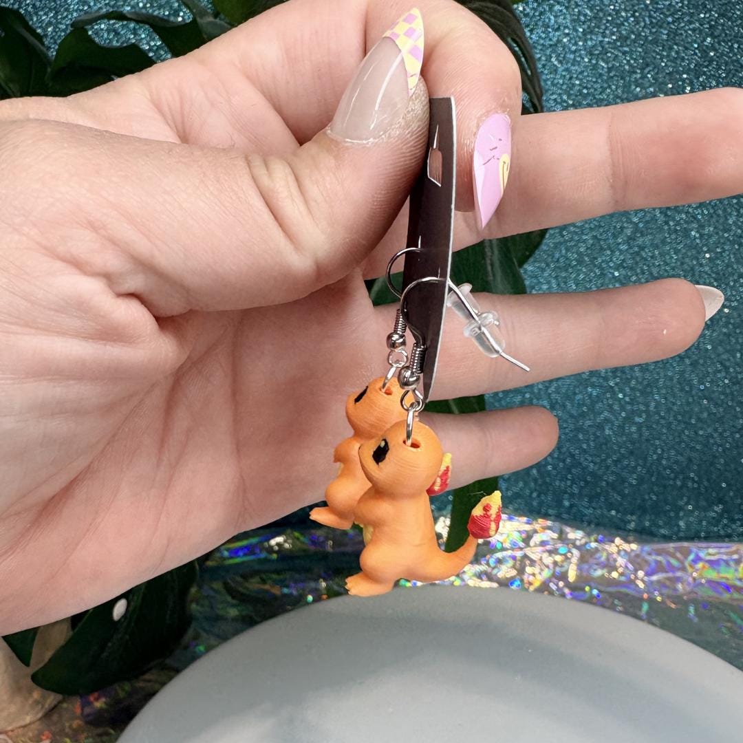 Charmander Dangle Earrings