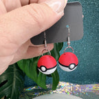 Pokeball Dangle Earrings