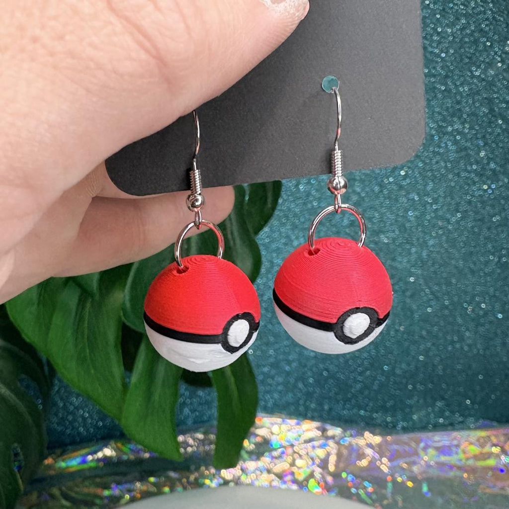 Pokeball Dangle Earrings