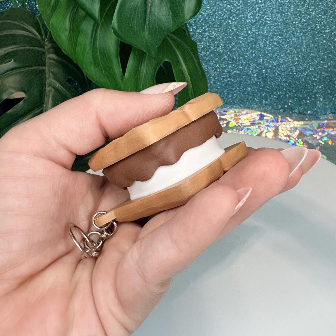 Smores Fidget Clicker Keychain