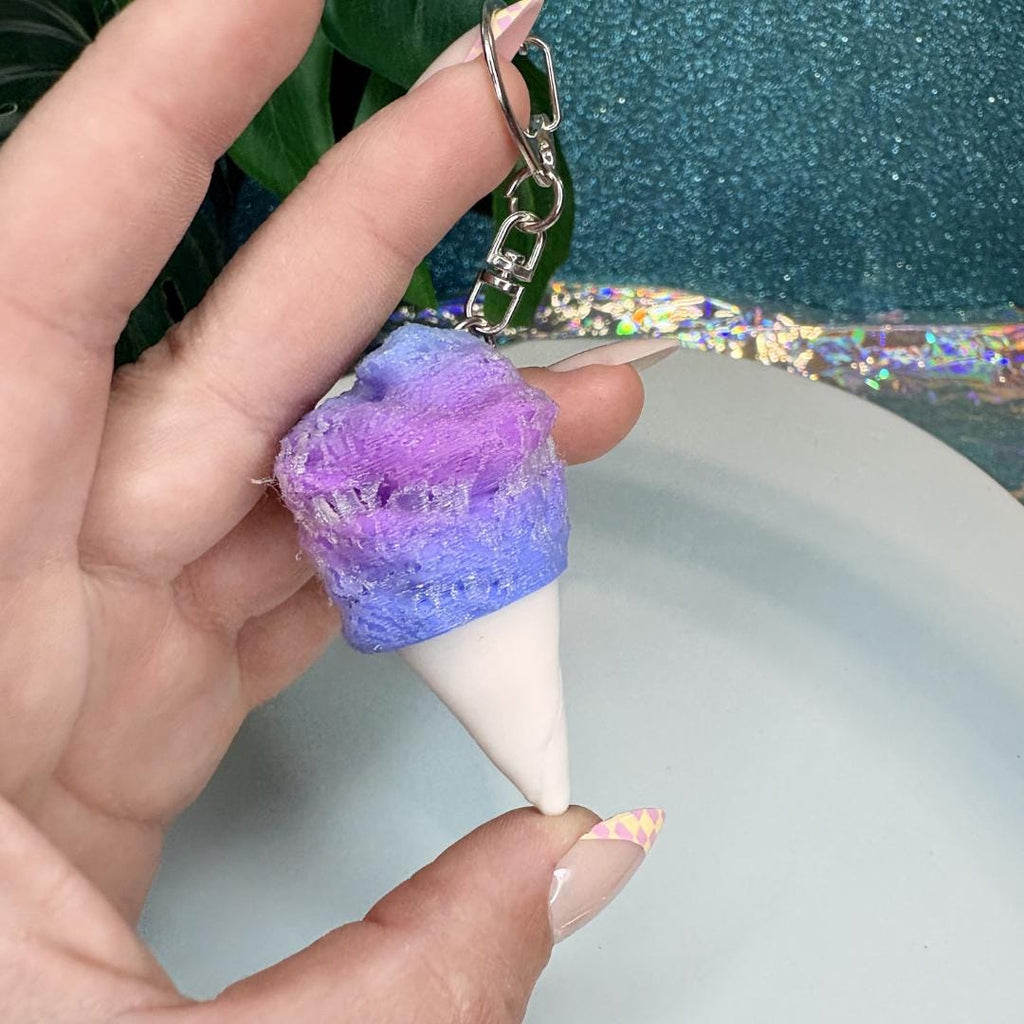 Cotton Candy Fidget Clicker Keychain