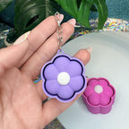 Flower Fidget Clicker Keychain