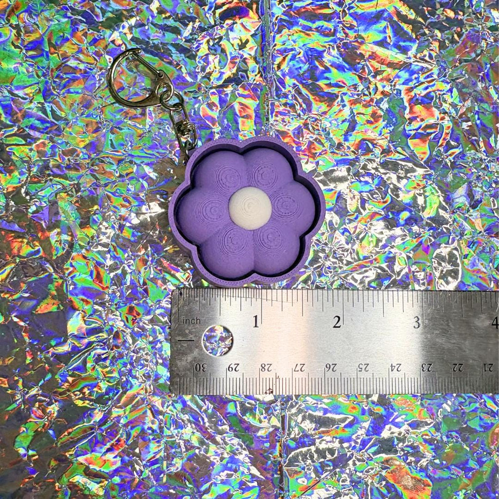 Flower Fidget Clicker Keychain