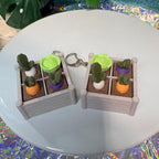 Veggie Garden Fidget Clicker Keychain