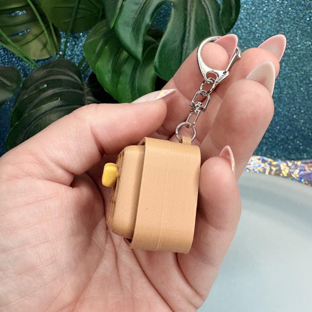 Waffle Fidget Clicker Keychain