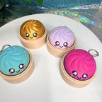 Dumpling Fidget Clicker Keychain