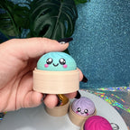 Dumpling Fidget Clicker Keychain