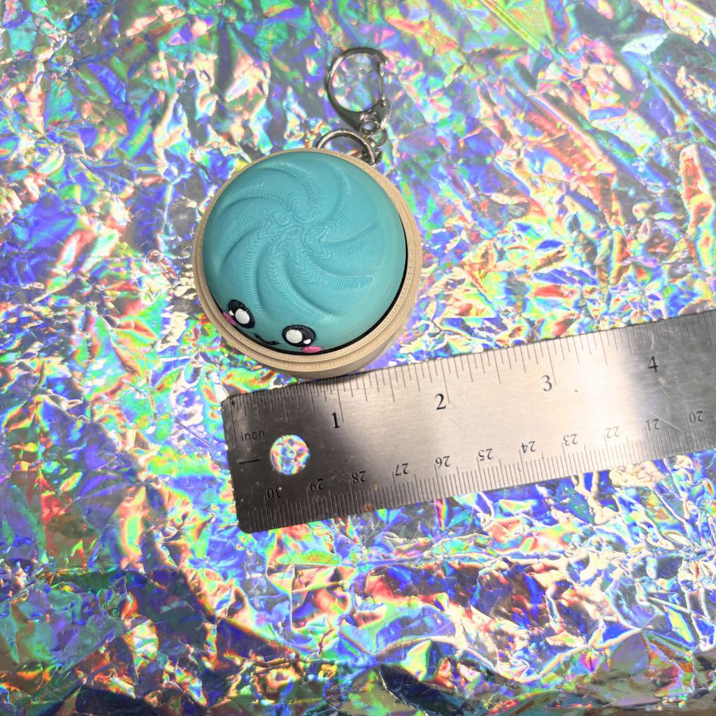 Dumpling Fidget Clicker Keychain
