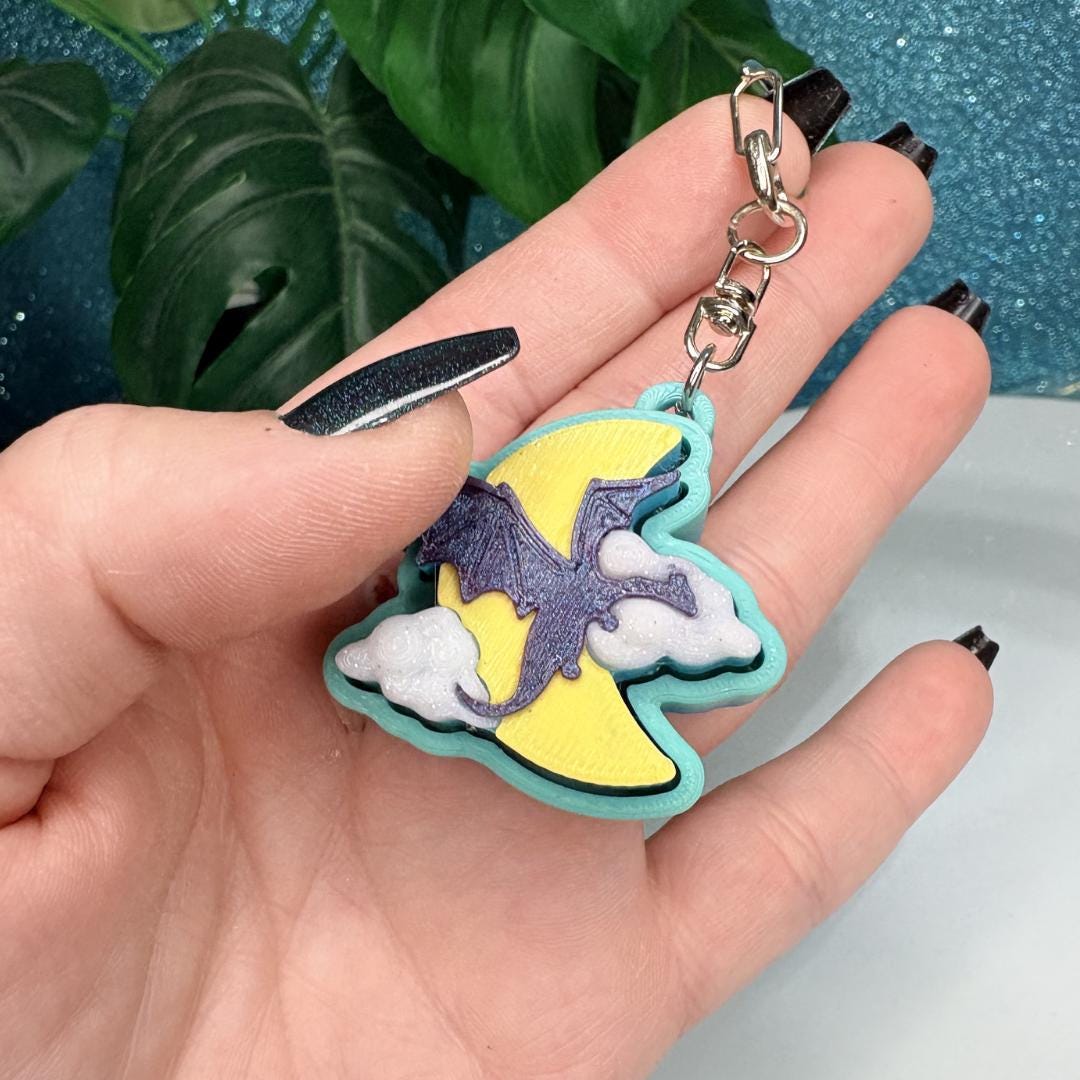 Dragon Fidget Clicker Keychain