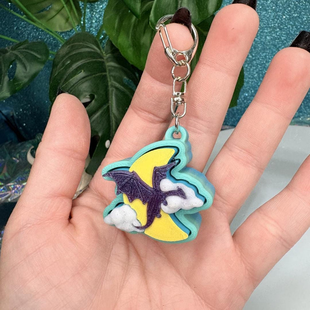 Dragon Fidget Clicker Keychain