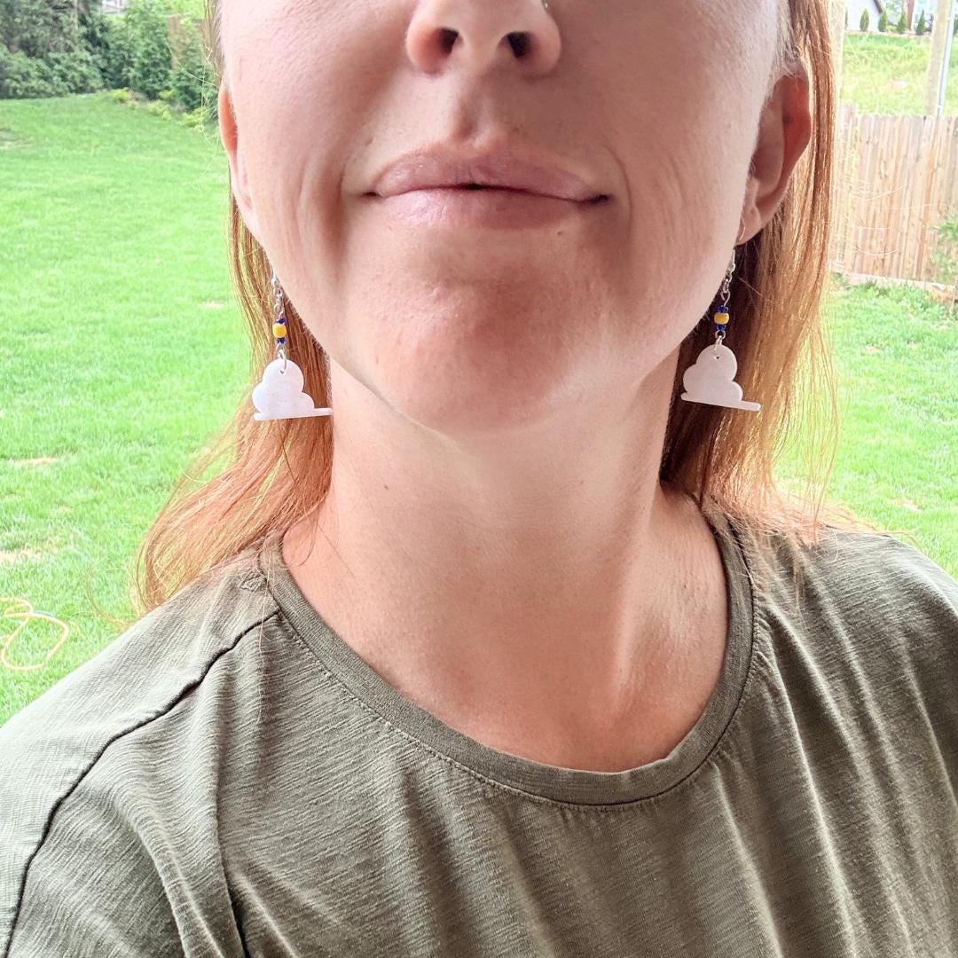 Cloud Dangle Earrings