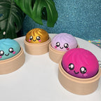 Dumpling Fidget Clicker Keychain