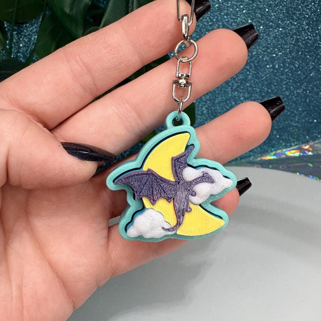 Dragon Fidget Clicker Keychain