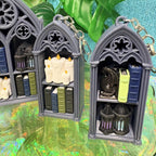 Gothic Bookshelf Fidget Clicker | Book Lover Desk Toy | Romantasy Sensory Fidget for ADHD | Gothic Decor | Fantasy Reader Gift | Fourth Wing