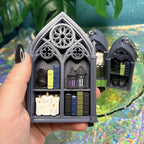 Gothic Bookshelf Fidget Clicker | Book Lover Desk Toy | Romantasy Sensory Fidget for ADHD | Gothic Decor | Fantasy Reader Gift | Fourth Wing