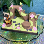 Toucan Jungle Playset | Mini Rainforest Habitat for Flexi Animals | Cute Desk Pet Display | Tropical Bird Play Area | 3D Printed Jungle