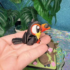 Flexi Toucan Toy | Articulated Toucan Desk Pet | Cute Tropical Bird Fidget | 3D Printed Rainforest Animal | Bird Lover Gift