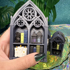 Gothic Bookshelf Fidget Clicker | Book Lover Desk Toy | Romantasy Sensory Fidget for ADHD | Gothic Decor | Fantasy Reader Gift | Fourth Wing