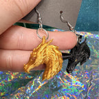 Tairn Andarna Fourth Wing Book Earrings | Mini Fantasy Dragon Dangle Earrings | Basgiath Inspired Jewelry | Book Lover Gift | Violet Xaden