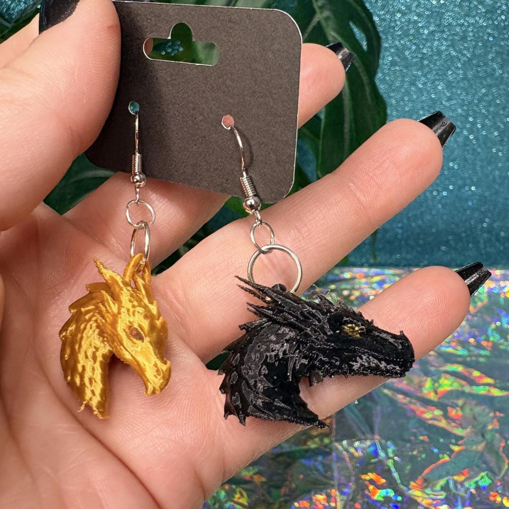 Tairn Andarna Fourth Wing Book Earrings | Mini Fantasy Dragon Dangle Earrings | Basgiath Inspired Jewelry | Book Lover Gift | Violet Xaden