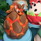 Lava Dragon Egg Fidget Toy | Articulated Mini Dragon in Egg | Fire Dragon Desk Pet | 3D Printed Fantasy Gift | Sensory Fidget