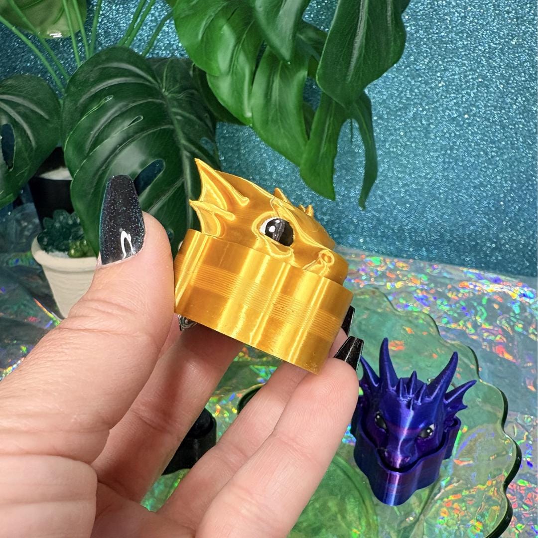Dragon Head Fidget Clicker | Romantasy Dragon Rider Sensory Toy | Fantasy Book Lover Gift | ADHD Desk Fidget | Dragon Lover Fourth Wing