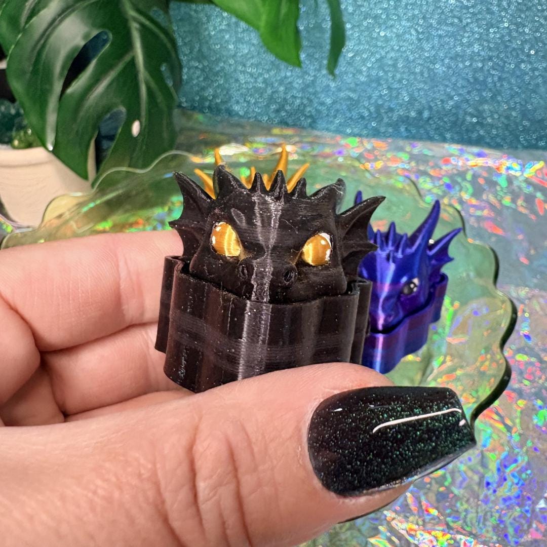 Dragon Head Fidget Clicker | Romantasy Dragon Rider Sensory Toy | Fantasy Book Lover Gift | ADHD Desk Fidget | Dragon Lover Fourth Wing
