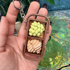 Picnic Basket Fidget Clicker Keychain