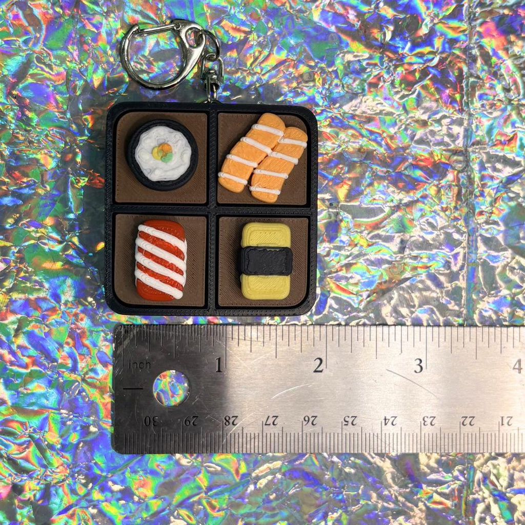 Sushi Bento Fidget Clicker Keychain