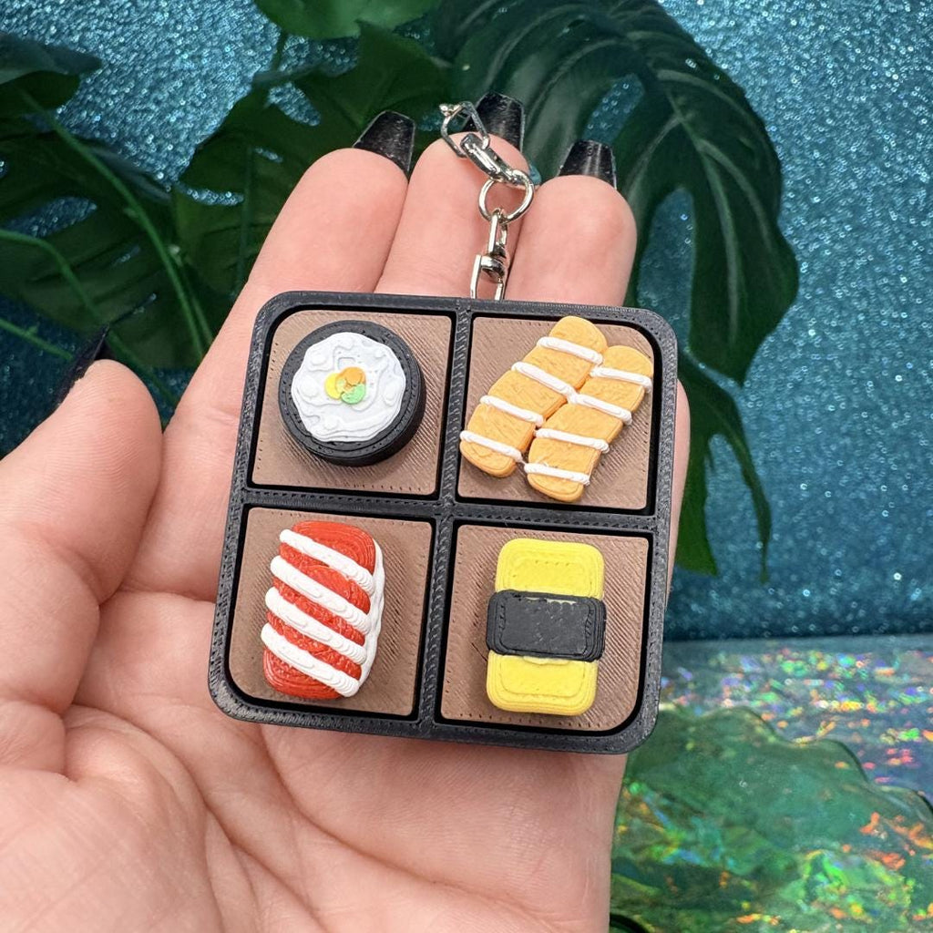 Sushi Bento Fidget Clicker Keychain