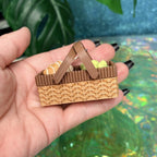 Picnic Basket Fidget Clicker Keychain