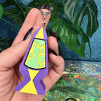 Lava Lamp Fidget Clicker Keychain