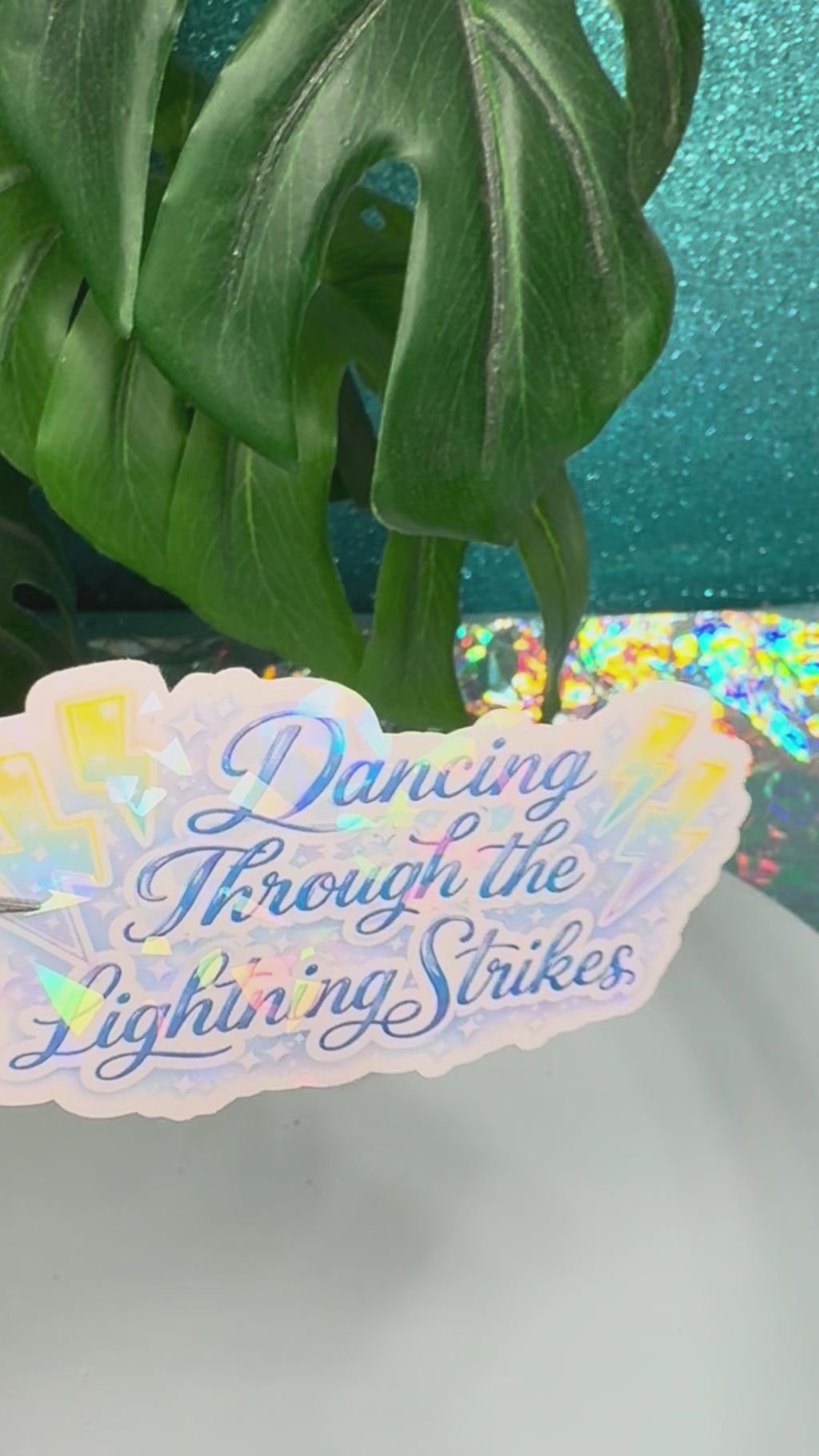 Dancing Through The Lightning Strikes Holo Vinyl Sticker