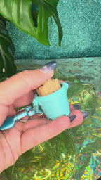 Sandcastle Pail Fidget Clicker Keychain