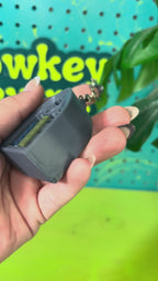 Gothic Bookshelf Fidget Clicker Keychain